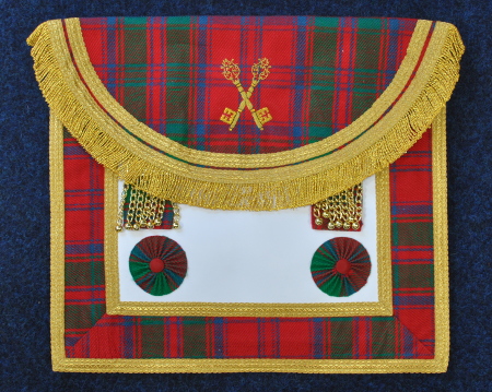 Craft Lodge Officers Apron - quad border - Scottish